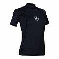 Dámske lycrové tričko Aqua Lung RASHGUARD SLIM FIT čierna kr. rukáv