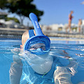 Detská celotvárová maska na šnorchlovanie Agama DORY od 4 rokov